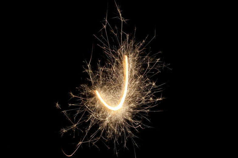 a long exposure pograph of sparks going through the air