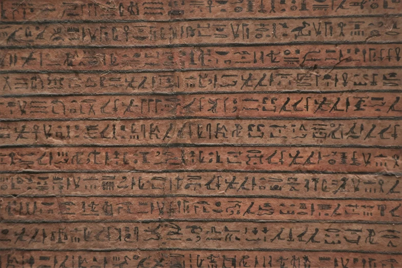 ancient cursive writing is on display for sale