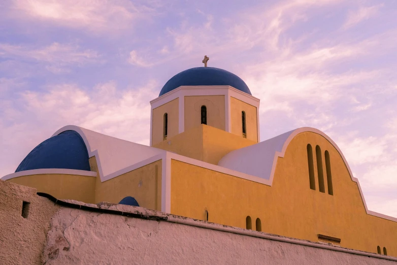 a very big church by the big wall