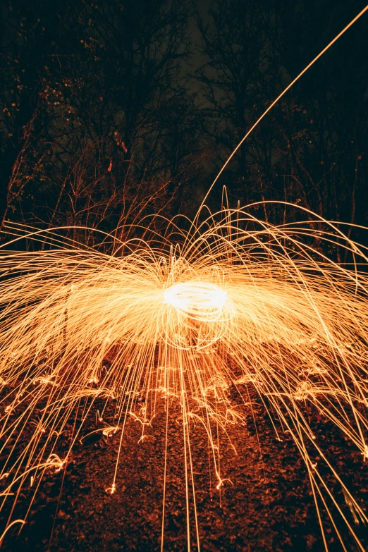 a firework picture is displayed with sparklers