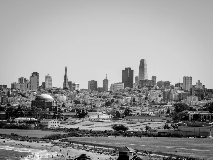 a view of a city from the hill