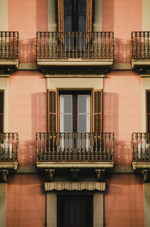 a building is made up of multicolored buildings