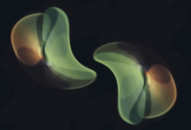abstract blurred images in black and green