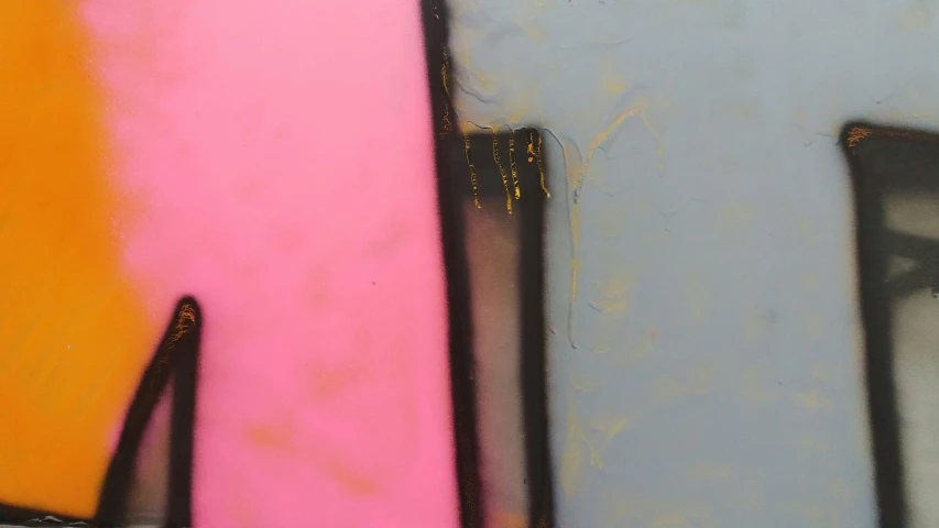 an image of two abstract paintings made with pastel