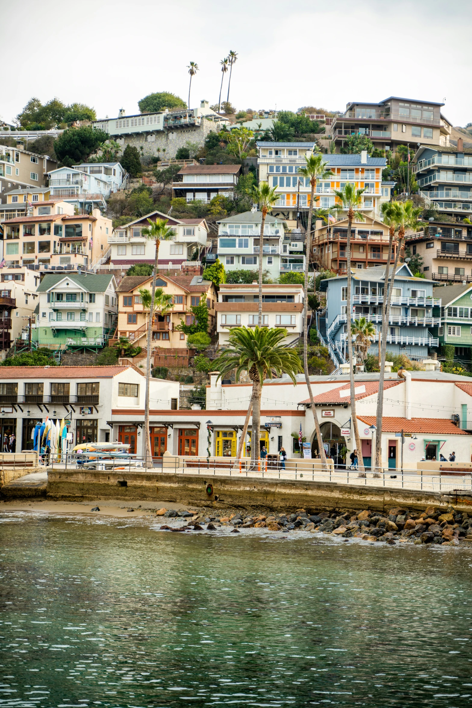 buildings at a beach on the outskirts of an urban city