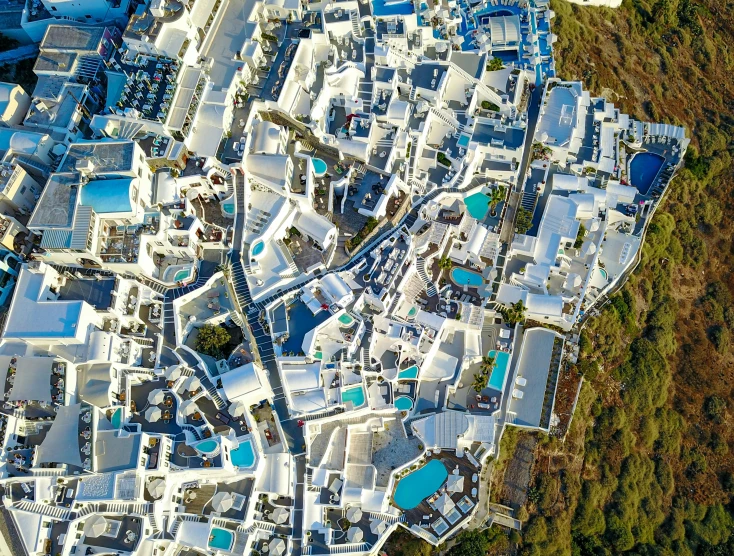 aerial view of the resort and surrounding areas