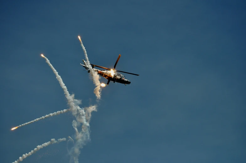 airplanes flying in unison and releasing firework