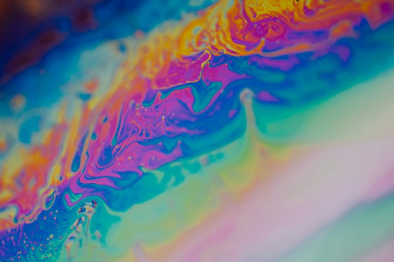 a liquid painted texture with bright colors