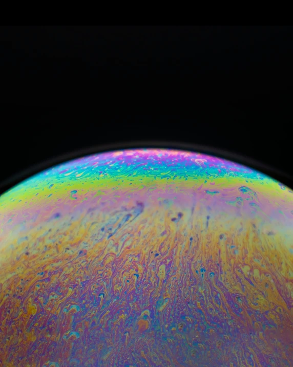 a close up of a large colored substance