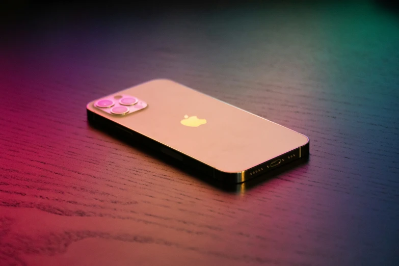 a close up of an iphone on a table