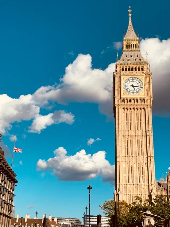 the big ben clock tower towering over london