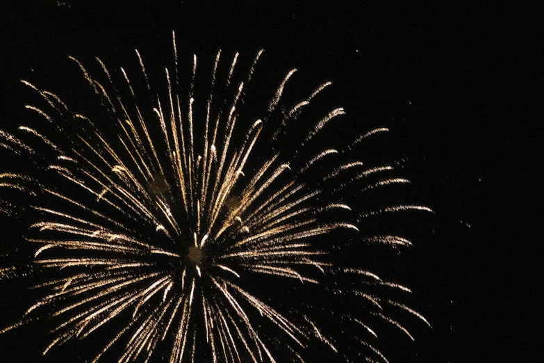 a big fireworks is lit up in the night sky