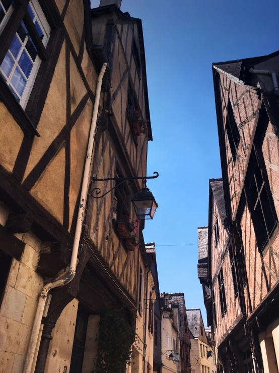 an old building with some windows in front of it