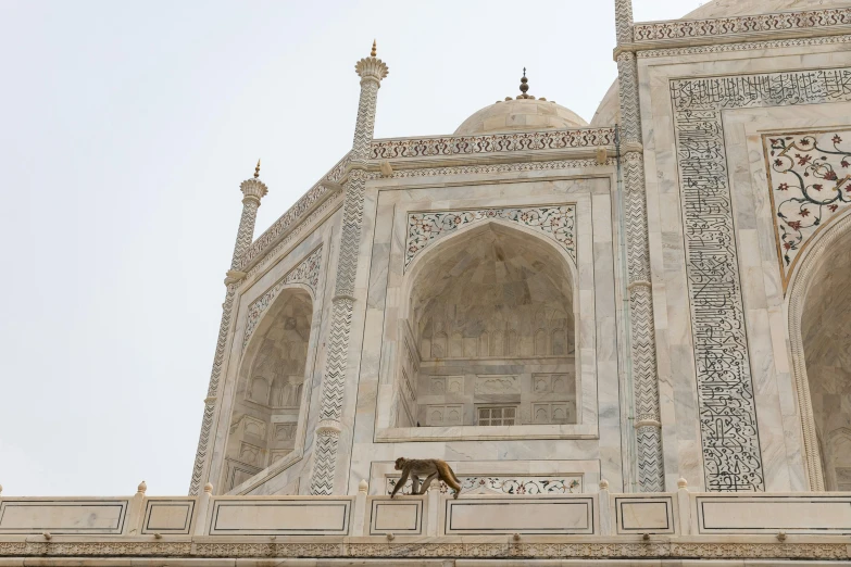 the front view of a building made of marble