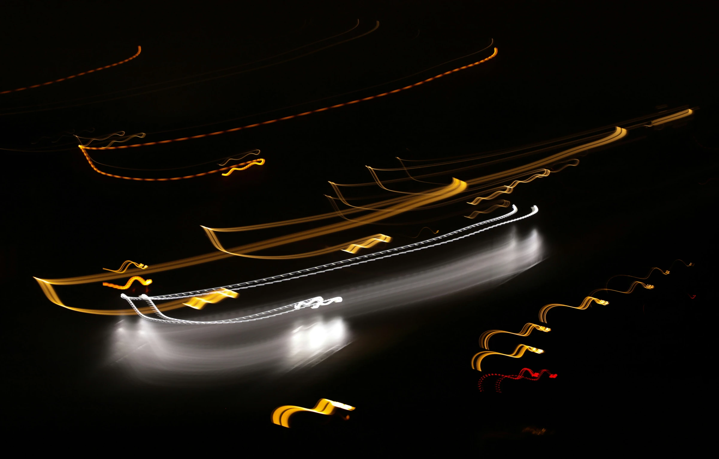 a long exposure po of cars going by at night