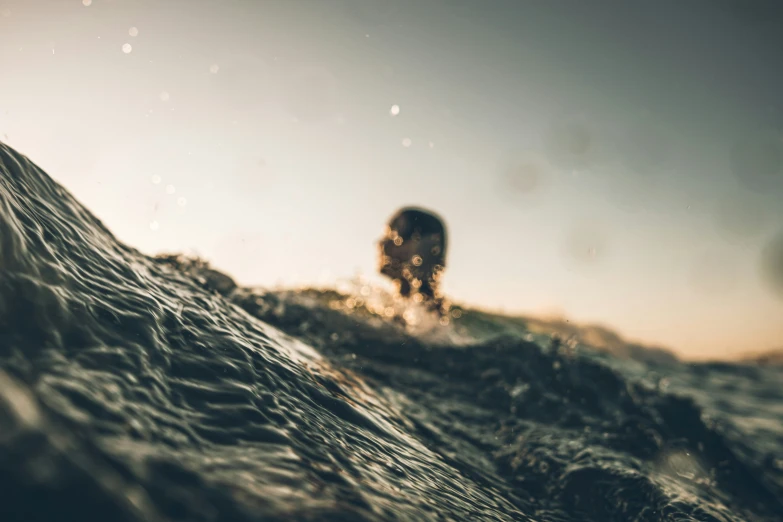 a picture taken from the bottom of a wave