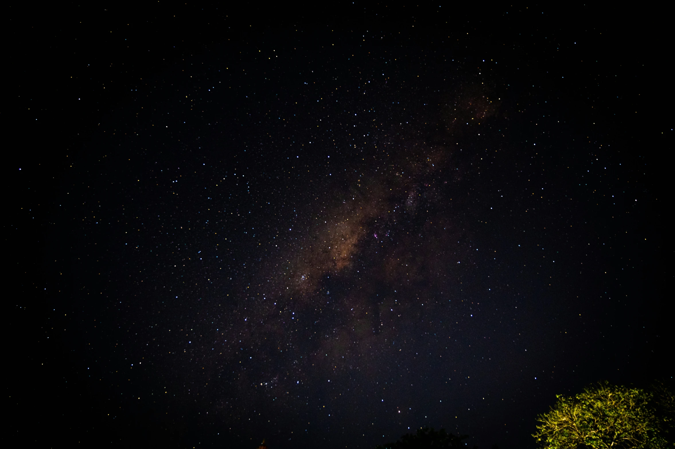 there is a large view of a very dark night sky