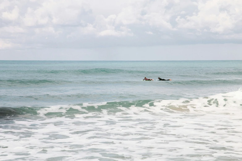 a group of people are in the ocean