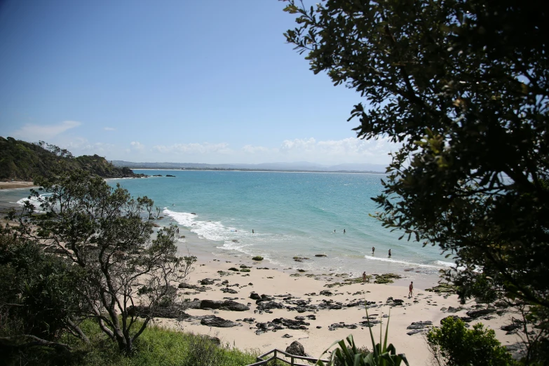 an overview from the beach of a very remote area