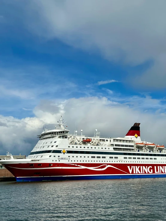 a large cruise ship on a body of water