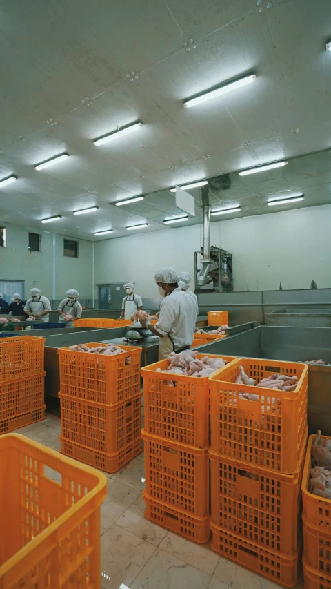 a man working in a large industrial kitchen