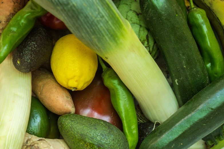 many different kinds of fruits and vegetables