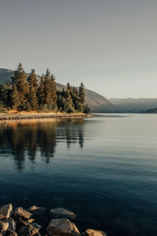 a small island that is on top of the water