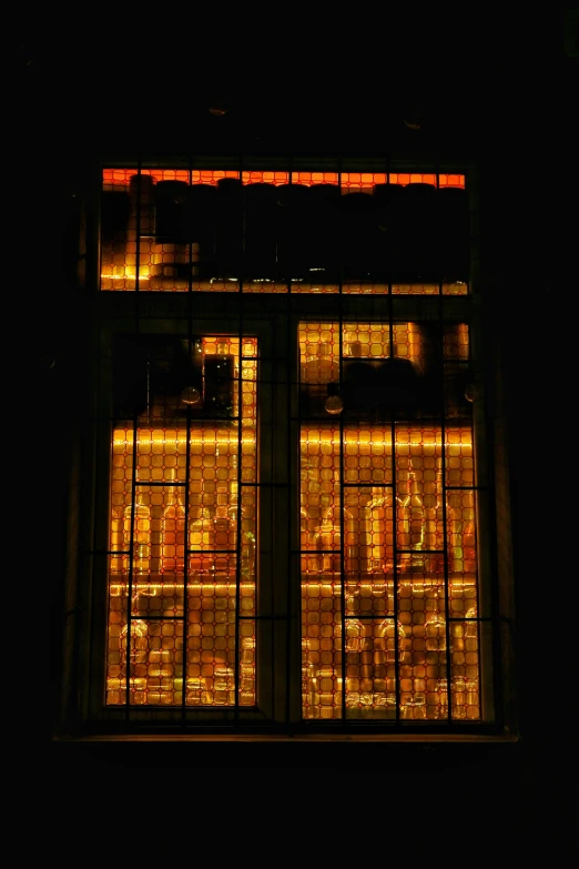 an illuminated image of a city in the dark