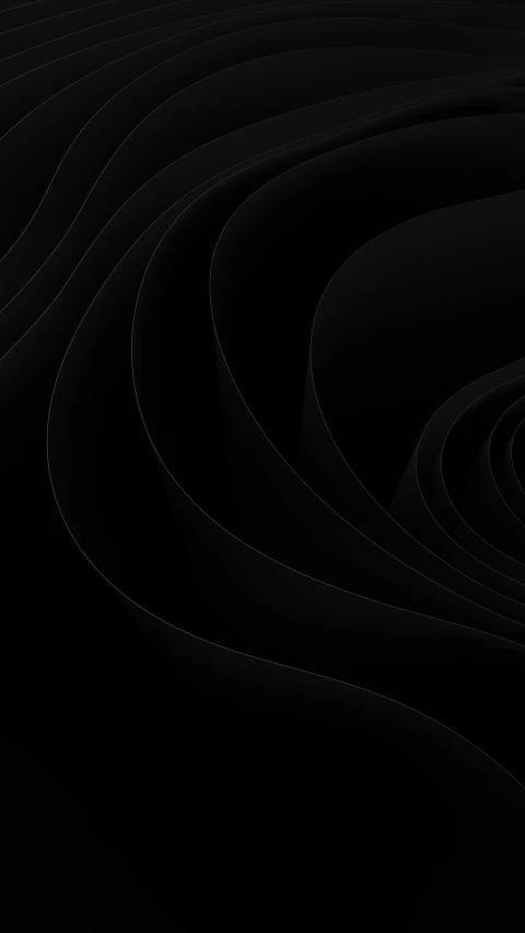 a dark swirl of black with white swirls