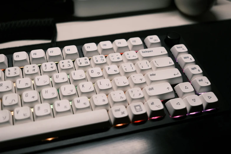 this is a computer keyboard on the table