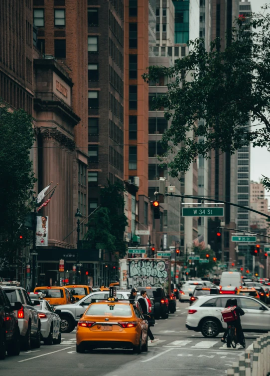 busy city street with a lot of traffic