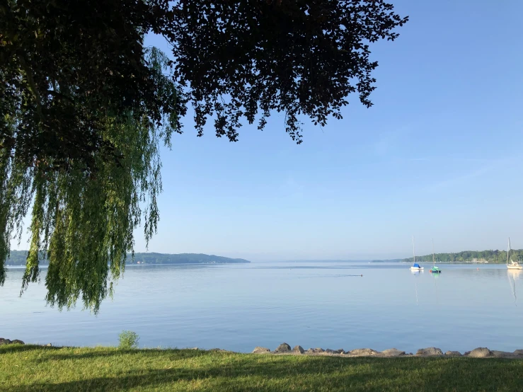 a body of water that has boats in it