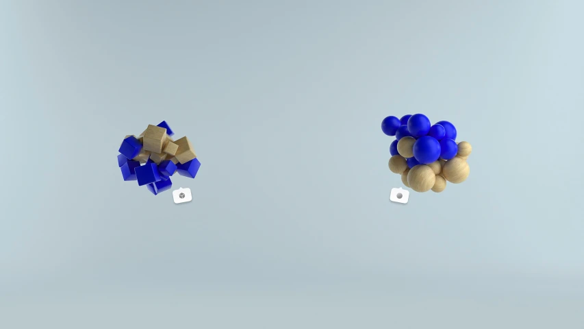 three 3d renderings of a flower designed object