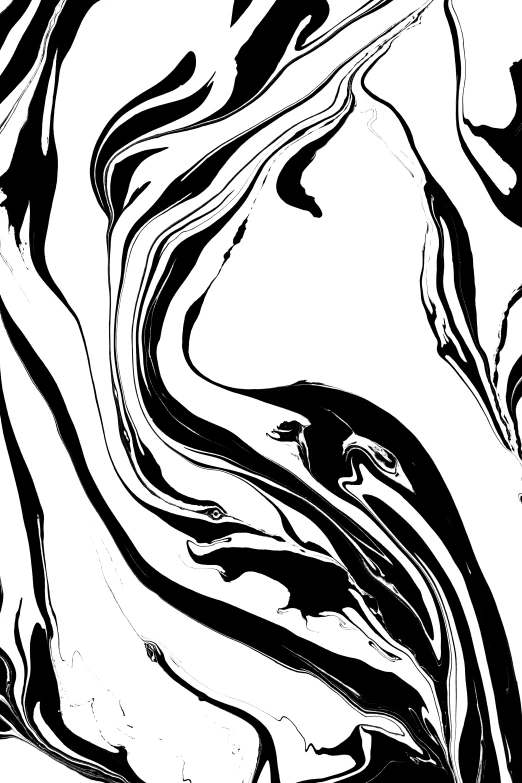 black and white swirled swirl in ink