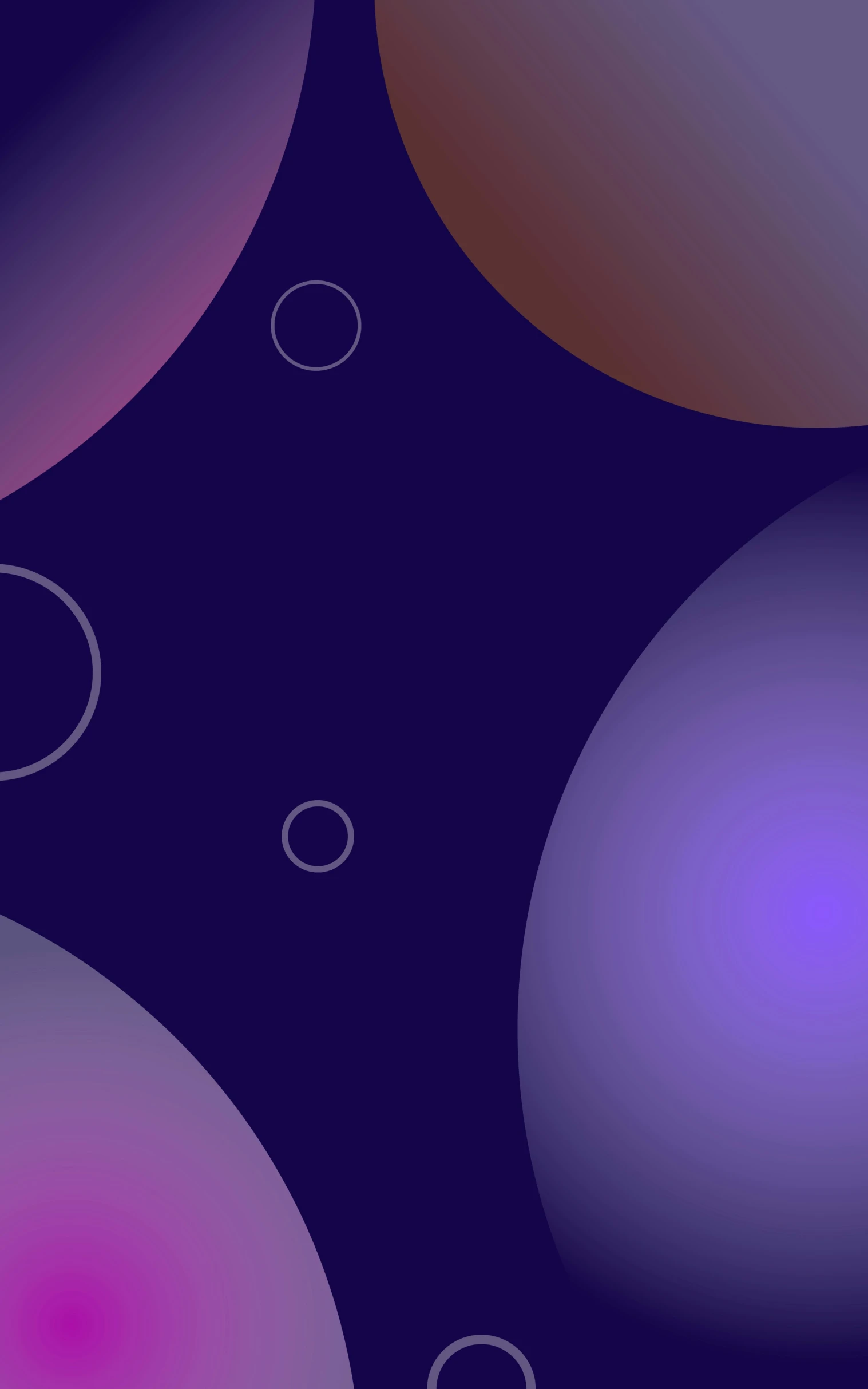 an abstract background with a purple circle and some circles