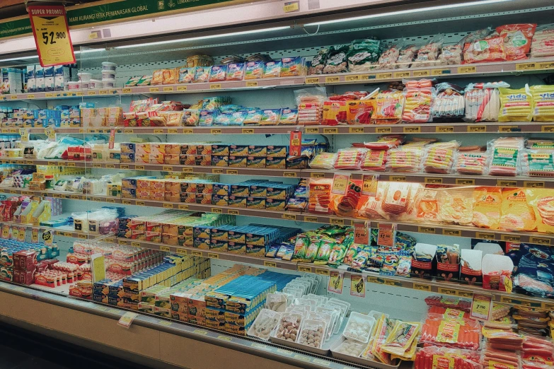 a grocery store filled with different kinds of food