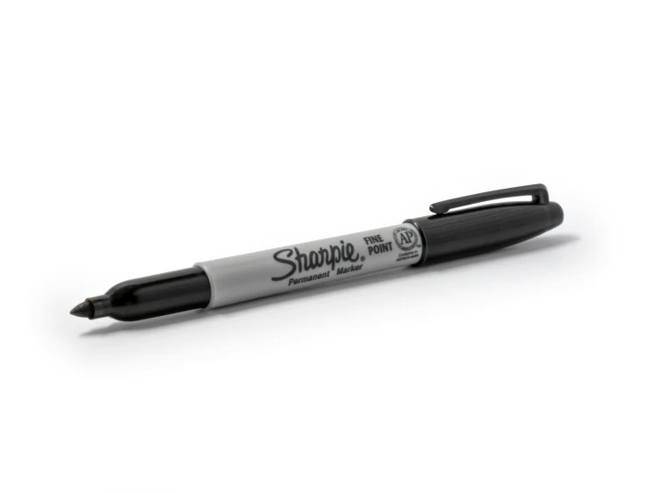 a sharpie pen that is in full black ink