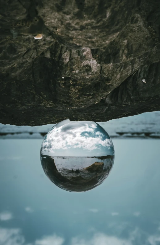 the ice is covered with a layer of water