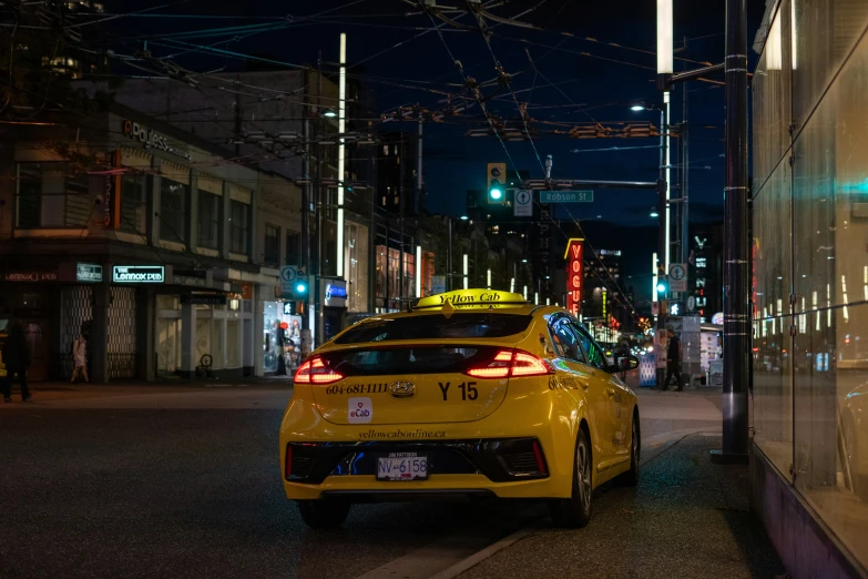 a car that is sitting in the street