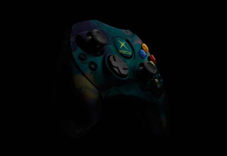 a game controller is seen in this close up image