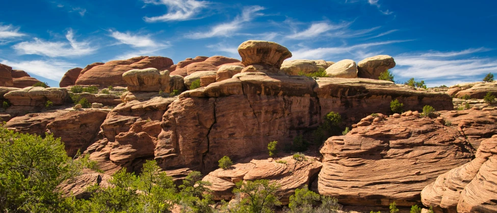 an image of rocky landscape with blue sky