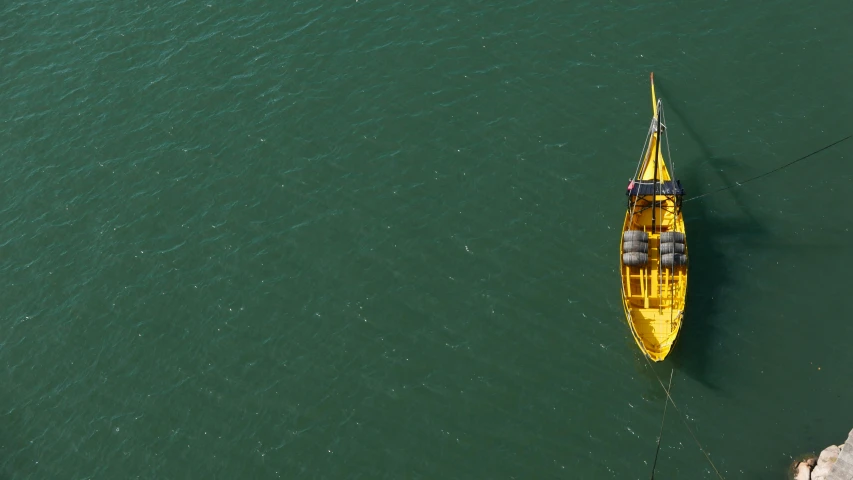 a boat floating on top of the water