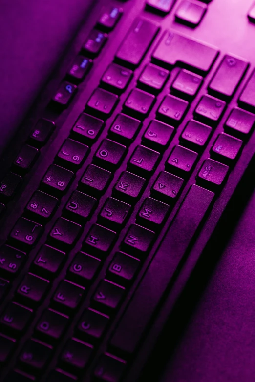 a closeup po of a black keyboard