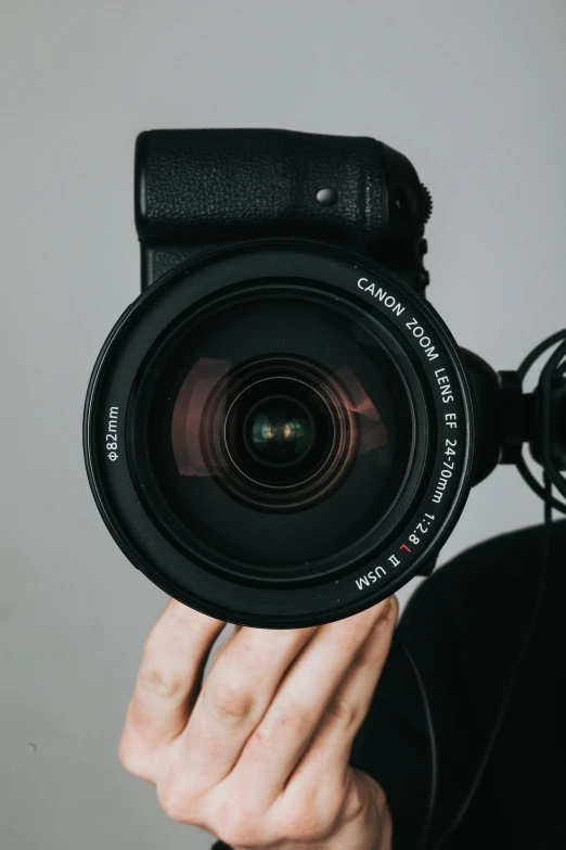 a person holding a camera in front of their face