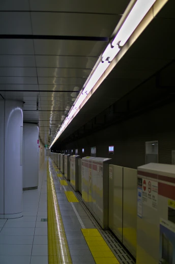 the subway is very long and it looks like it's already gone