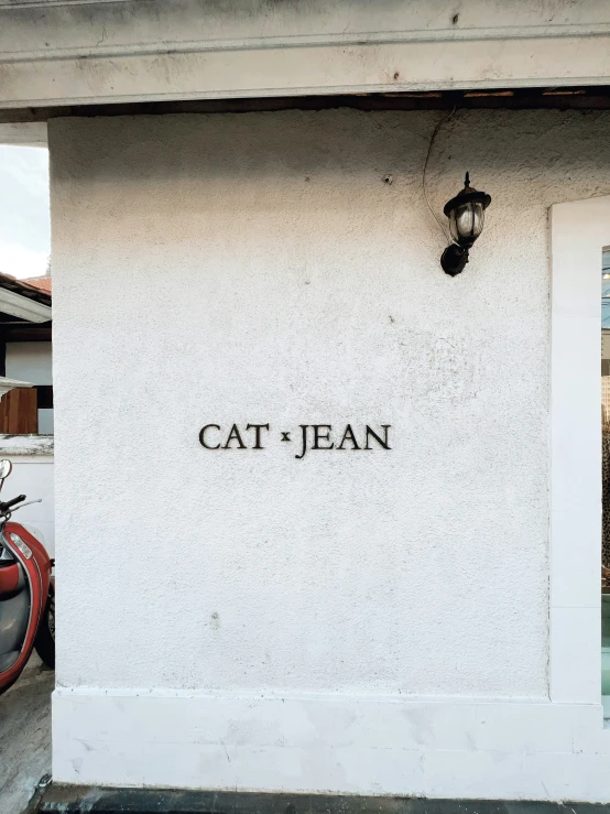 a large wall of a building with a cat and motorcycle on it