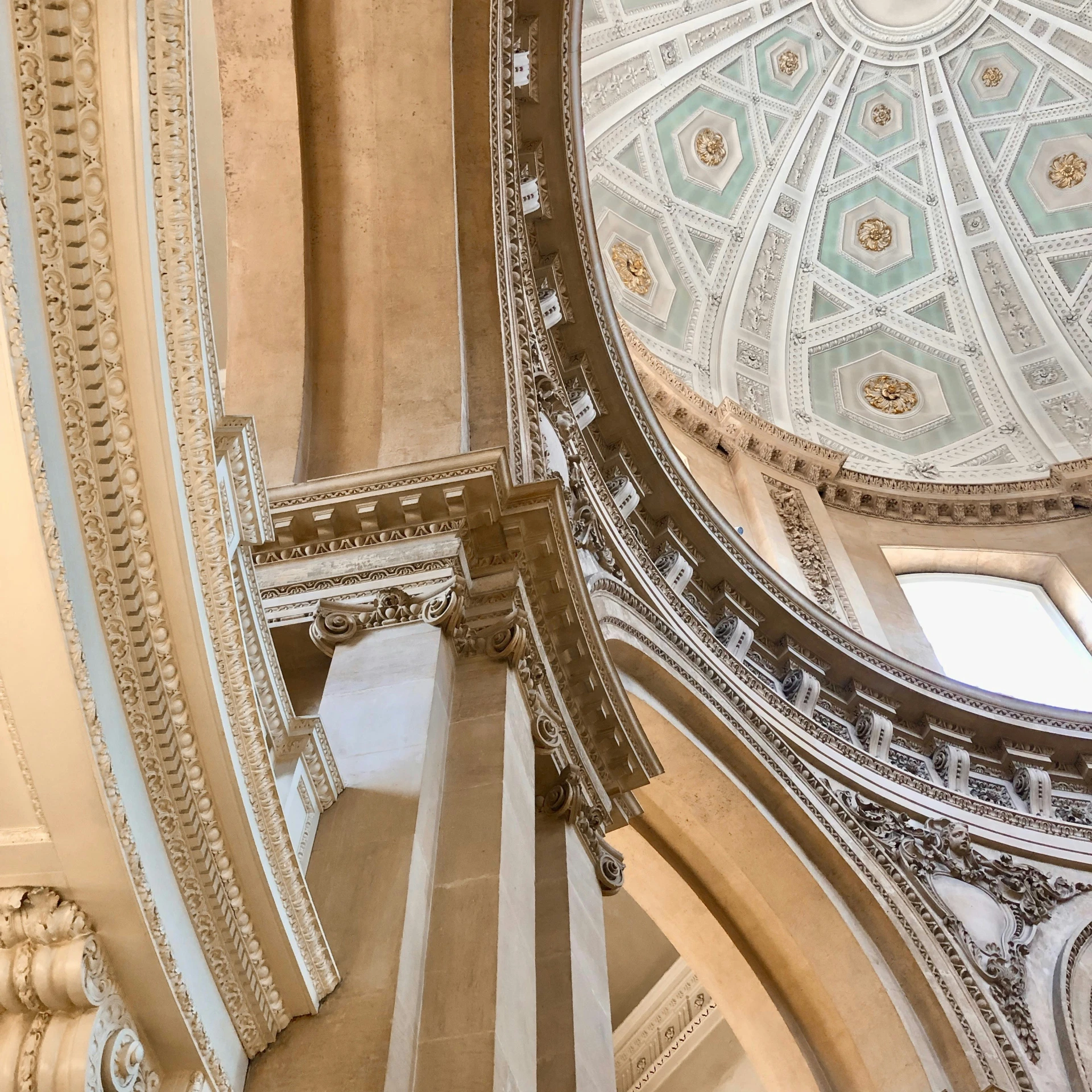 this is the interior view of an ornate building