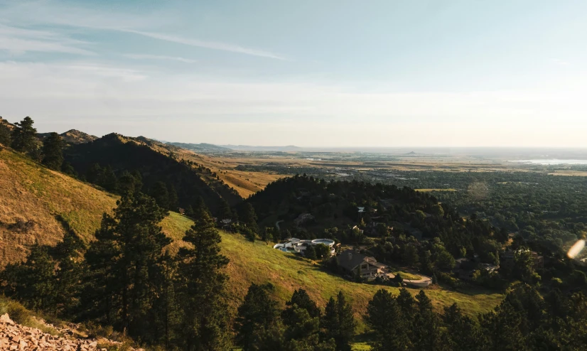 a house on the top of a hill