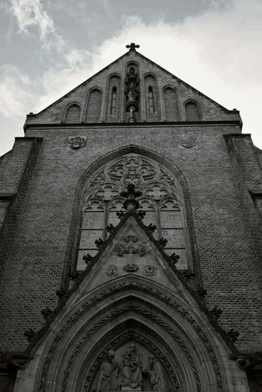 a tall church with a very large steeple