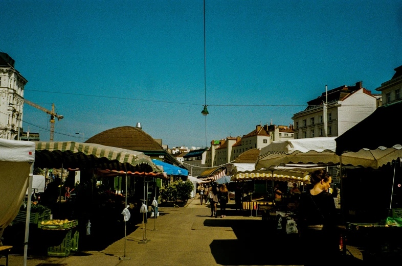 a very nice looking town with some pretty tents